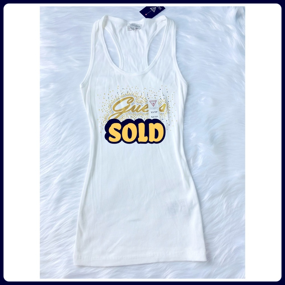 Guess Tank Top White Clothes